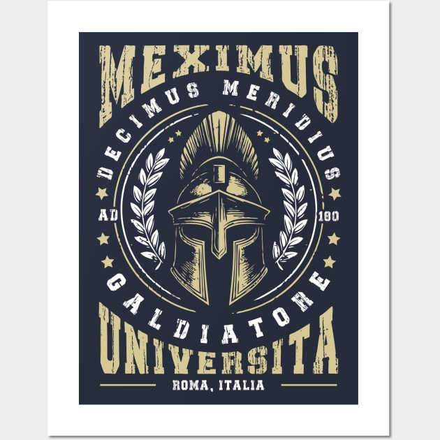 Maximus Decimus Meridius // Gladiator University Wall Art by Trendsdk